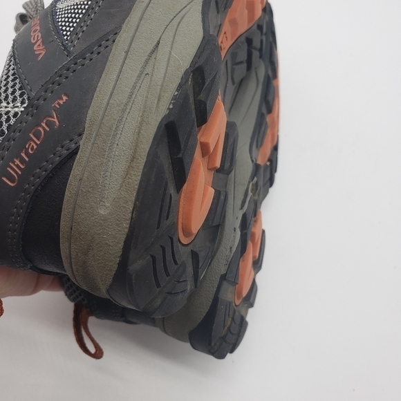 Vasque Youth US 4 EU 35 gray trail shoes lace up Ultra Dry 7210 Monolith - Picture 7 of 13